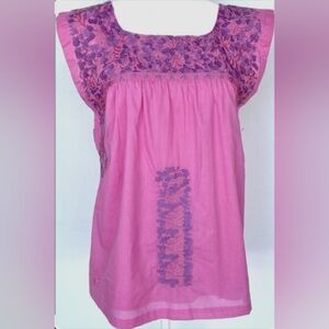 j.marie Embroidered The Steph Top Size S NWT